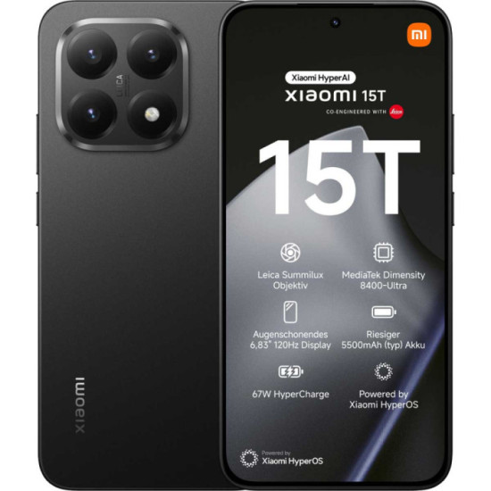 Xiaomi 15T 12-256GB 5G Black EU