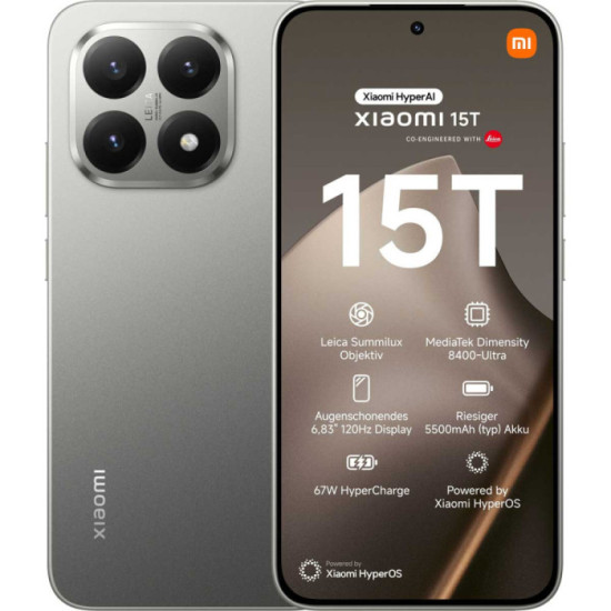 Xiaomi 15T 12-256GB 5G Grey EU