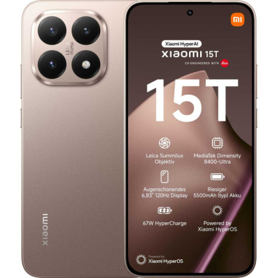 Xiaomi 15T 12-256GB 5G Rosegold EU