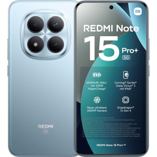 Xiaomi Redmi Note 15 Pro + 8GB RAM 256GB Blue EU