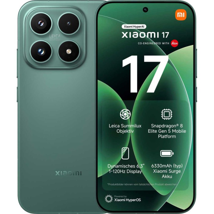 Xiaomi 17 12-512GB 5G Green EU